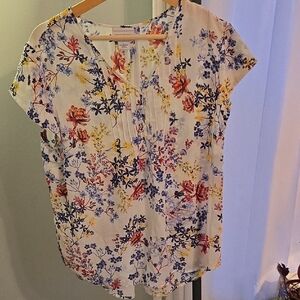 Liz Claiborne Multicolor Floral Blouse